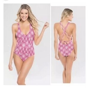 TORI PRAVER NWT Magenta Haze One Piece Swimsuit size XL